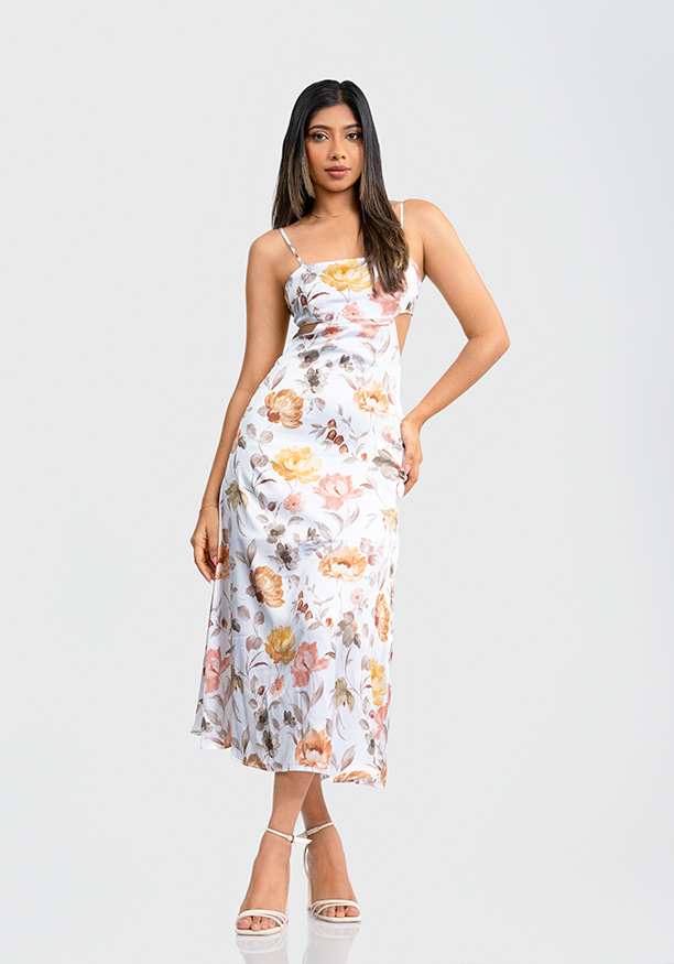 MINDY SIDE CUTOUT STRAPY DRESS